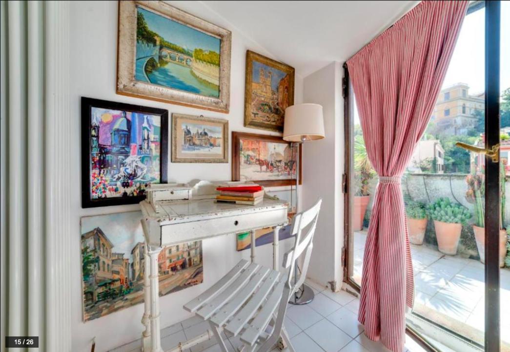 Luxury Art Apartment In Trastevere With Terrace Rome Extérieur photo